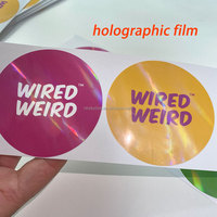 Autocollants adhésifs en vinyle imperméables personnalisés avec logo, vente en gros d'usine, pour la promotion, l'emballage des épiceries et des supermarchés