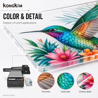 Imprimante à plat UV DTF Kongkim 6090 I1600 pour le bois, le cuir, le PVC et les cadeaux personnalisés