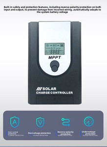 Nhà Máy 10a20a30a thông minh năng lượng mặt trời bảng điều chỉnh hệ thống pin 12V 24V tự động MPPT năng lượng mặt trời CHARGE <span class=keywords><strong>CONTROLLER</strong></span> LCD hiển thị 99.9% - Product Image 2