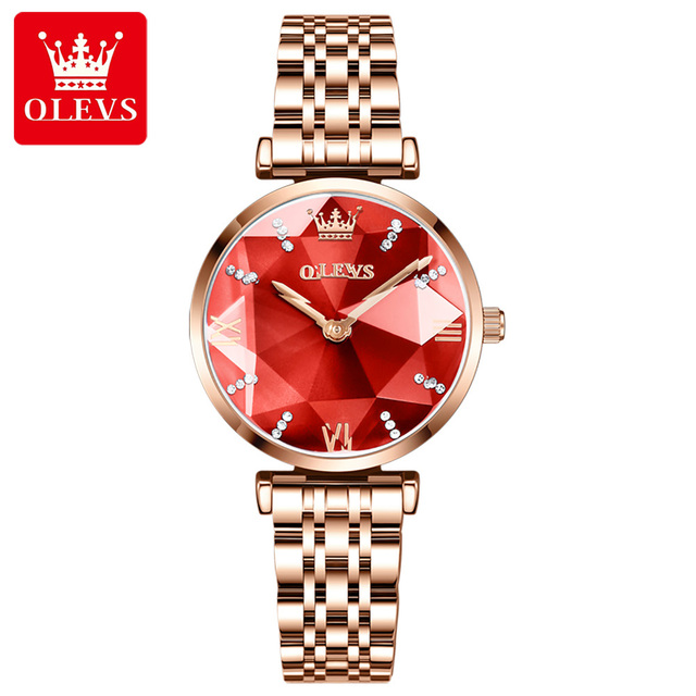 Low Price Women's Watch Luxury Rose Gold Stainless Steel Waterproof Watch Elegant Women's Watch