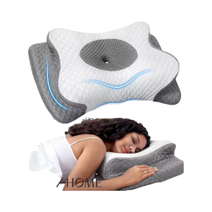 Ultra Confortável 200TC Ajustável <span class=keywords><strong>Cervical</strong></span> Contour Neck Suporte Sólida Memória Espuma Travesseiro Design Ergonômico Cozy Moderno Inodoro - Product Image 4