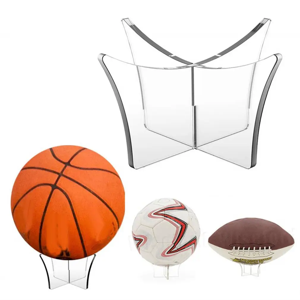 Stan peraga braket Bola Basket Sepak Bola Bola Voli dasar penempatan transparan braket bola akrilik