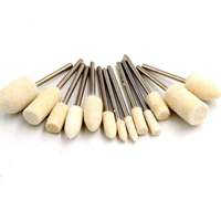 Kit de meules et de roues de polissage en laine OEM avec poignée pour outil rotatif Dremel, accessoires pour meuleuse à mortaiseuse