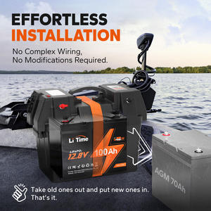 Baterai Lithium Ion LiFePO4 12V 100Ah untuk Motor Trolling RV Marine, <span class=keywords><strong>Solar</strong></span>, dengan BMS 100A, Daya Tahan 4000 Siklus, Standar AS - Product Image 3