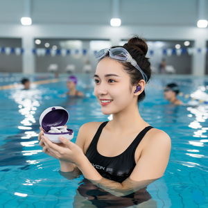 Bouchons d'oreilles étanches et pinces nasales en silicone pour la natation – Protection pour l'entraînement, pour débutants, adultes et enfants - Product Image 2