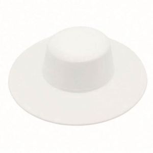 2023 New <b>Flat</b> Top Polyester/Cotton Fedora Bowler <b>Hat</b> Jazz French Wide Brim Unisex Four Seasons Custom Wholesale - Product Image 2