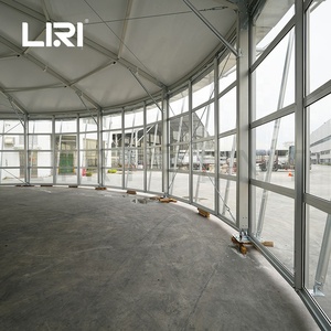 Tente de réception ronde pour salon professionnel, structure préfabriquée en aluminium haut de gamme Liri - Product Image 6