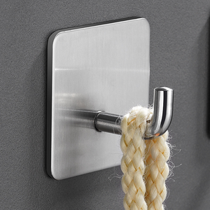 Crochets adhésifs robustes, supports muraux adhésifs, crochets autocollants en acier inoxydable résistants pour cuisine et salle de bain - Product Image 5