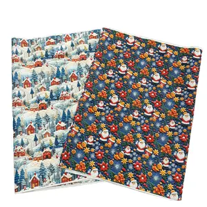 Mini tissu imprimé mat tissé teint en polyester 100% pour la décoration de doublure de nappe