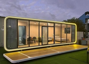 Tiny Pod Contenedor expandible Prefab Mini Oficina/<span class=keywords><strong>Casa</strong></span> de playa para <span class=keywords><strong>Airbnb</strong></span> para dormitorio Sala de estar Uso del centro comercial - Product Image 6