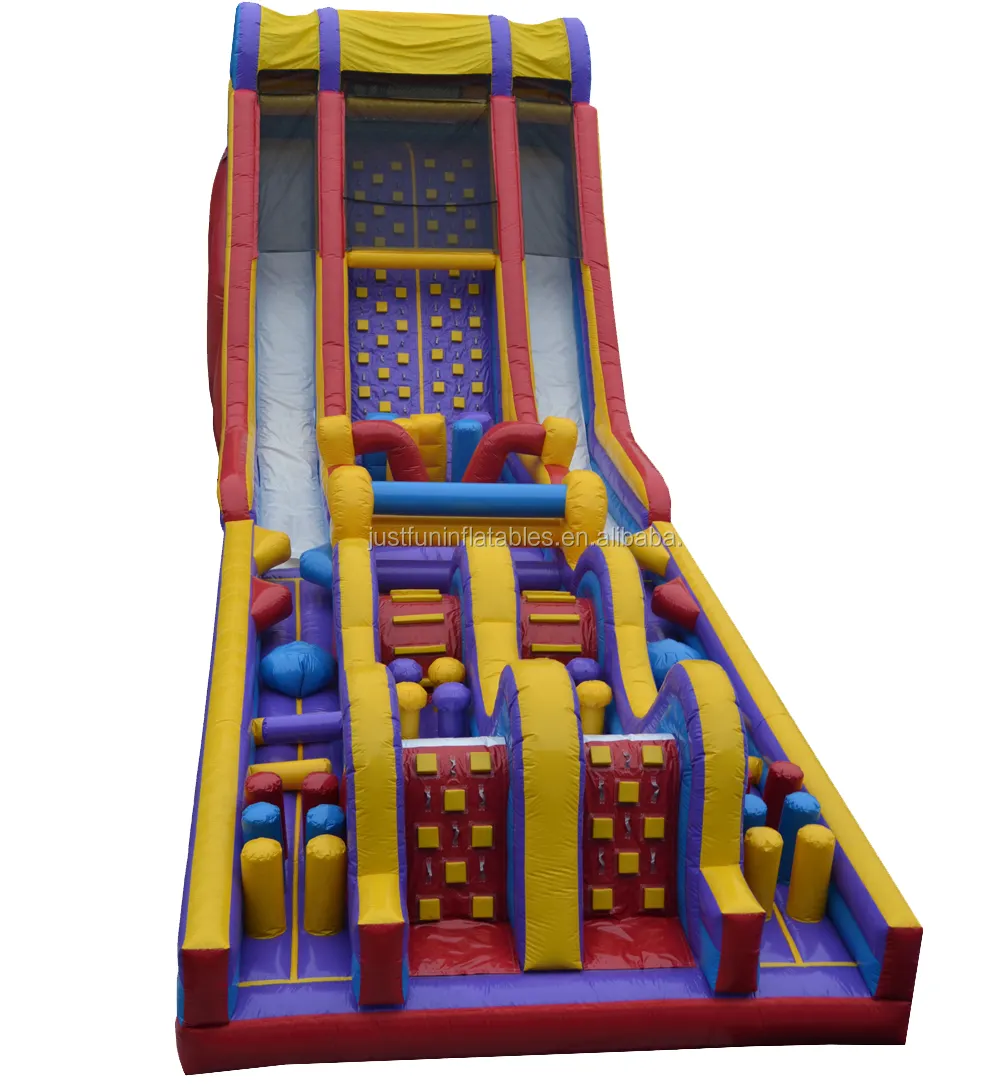 120ft giant adult inflatable obstacle course playground for sale