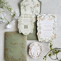 Invitations de mariage en typographie, suite d'invitations de mariage personnalisées, carte d'invitation de mariage gaufrée avec enveloppe