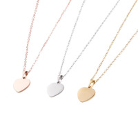 Collar con Colgante de Corazón Grande Chapado en Oro, Cadena de Acero Inoxidable, Regalo Romántico para Mujer, Joyería de San Valentín