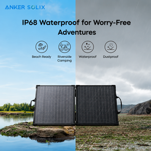 Panel Solar Tipo N de 100W con 25% de Eficiencia, Anker SOLIX PS100 Bifacial Plegable IP68 Ultraligero de 7 lb para Viajes en la Naturaleza - Product Image 5