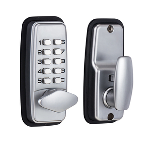 CRITERION Spot Products 380 Safety Latch Mechanical Digital Lock สีเงินหรือสีดำ แบบไม่ใช้กุญแจ ล็อคดิจิตอลแบบกดและดึง - Product Image 1