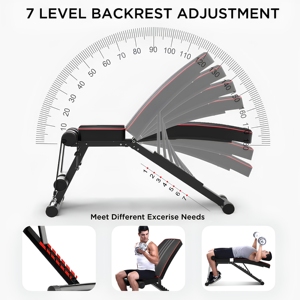 Panca Regolabile per Allenamento Muscolare Completo del Corpo, Attrezzatura Fitness per Uso Domestico, Vendita all'Ingrosso - Product Image 6