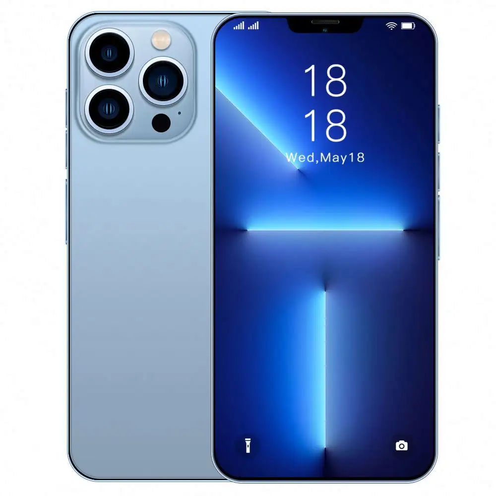 2022 New Cell Phone P50 Pro Android11.0 and 7.6Inch Full Screen 16GB+768GB 48MP+64MP Memory 5G Network Smartphone Cellphones