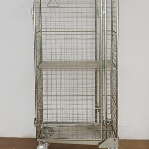 ขายตรงจากโรงงาน รถเข็นพาเลทตาข่ายสำหรับคลังสินค้า รับน้ำหนักได้ 500 กก. แบบมีล้อ - Product Image 4