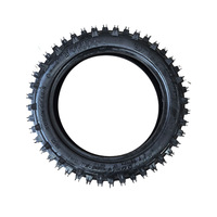 Pneus à chambre à air radiaux tout-terrain 80/100-12 pour moto, épaissis, à valve droite, à profil profond haute performance