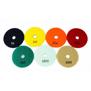 7 pièces/ensemble 4 "100MM résine Bond diamant tampons de polissage à sec <span class=keywords><strong>disque</strong></span> de meulage Flexible <span class=keywords><strong>disque</strong></span> de ponçage en marbre pour carreaux de granit - Product Image 6