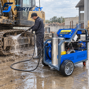 Idropulitrice ad Alta Pressione con Acqua Calda 250 Bar 18L/min, Macchina per Lavaggio Industriale a Benzina - Product Image 1