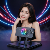 Support magnétique pour téléphone avec anneau lumineux et refroidisseur pour le gaming et la vidéo