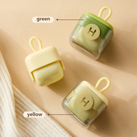 Manueller wasch barer Tierhaarent ferner von Cream & Mint mit Silikon griff Mini Square für Tierhalter