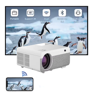 โปรเจคเตอร์อัจฉริยะ HD เทคโนโลยีนวัตกรรมปี 2025 รุ่น Beamer 4K สำหรับใช้ในบ้าน พกพาสะดวก ใช้หลอดไฟ LED LCD ระบบ Android 9 เสียงสเตอริโอในตัว รุ่น Q6 สำหรับใช้งานกลางแจ้ง - Product Image 4