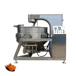Hervidor de cocina con camisa planetaria Industrial a precio barato, máquina mezcladora de cocina de pasta de Gas automática