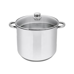 หม้อซุปสแตนเลสพร้อมฝาแก้ว 8 ควอร์ต สำหรับทำน้ำซุปและสตูว์ - Product Image 1