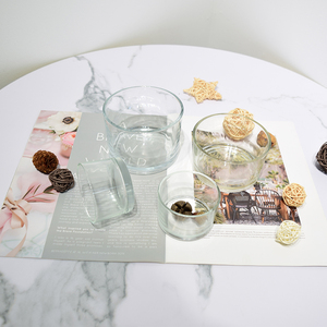 Kích Thước Tùy Chỉnh Rõ Ràng <span class=keywords><strong>Glass</strong></span> Bowl Nến <span class=keywords><strong>Jar</strong></span> Trong Số Lượng Lớn Nóng Bán Container Chum Cho Nến - Product Image 6