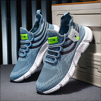 Sepatu Lari Olahraga Pria Trendi Modis, Bagian Atas Berbahan Mesh Ringan, Nyaman, dan Bernapas, Harga Pabrik Grosir Logo Kustom