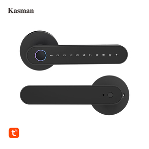 Kasman nguồn giá thông minh cửa xử lý khóa bảo mật cao khóa xi lanh chống trộm cửa trước Thông minh vân tay Khóa cửa kỹ thuật số - Product Image 1