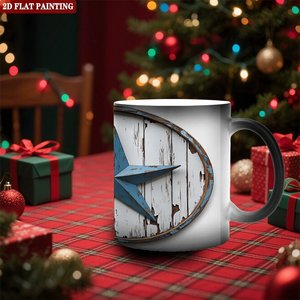 Frosted Black <b>Ceramic</b> <b>Mug</b> 11oz Heat Changing Magic Cup Round Smooth Rim Mouth Drinking Cup - Product Image 2