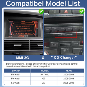 CarPlay inalámbrico Android Auto Box para <span class=keywords><strong>Audi</strong></span> <span class=keywords><strong>A4</strong></span>/A6L/Q7/A8 2005-2009 MMI2G alto con funciones AirPlay Mirror Link cámara <span class=keywords><strong>de</strong></span> marcha atrás - Product Image 6