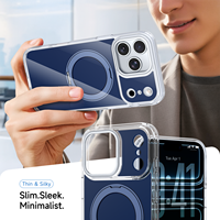 Pour iPhone 17 Pro 14 15 16 Plus – Coque de protection pliable en métal avec support 360° ° Étui de téléphone magnétique rotatif pour 16E 17E