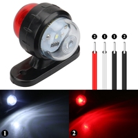 Luces LED de posición lateral, 12V, 24V, luces delanteras y traseras para camión, indicador de lámpara de contorno, luz trasera para remolque, furgoneta, caravana, camión