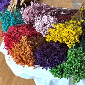Fourniture <span class=keywords><strong>d</strong></span>'usine : Herbe de cristal stabilisée multicolore, fleur séchée, sans eau, matériau sec pour bouquets de mariage et artisanat en gros - Product Image 2