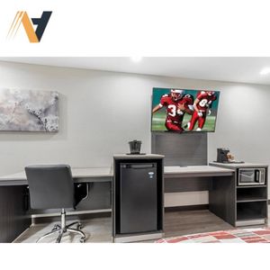 Escritorio, mesa de madera con cajones. Mesa de madera OEM para Red Roof Inn Hotel. Diseño a petición. Marca Ngoc Hoang Anh. - Product Image 4