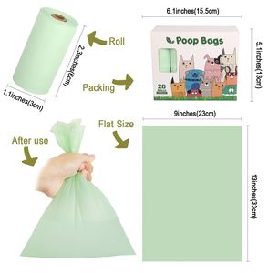 RDY Modern 100 Biodegradable Dog Poop Corn Bags <b>Compostable</b> Pet Dog Waste Dispenser with Eco Friendly Plastic Pet Dog Poop Bags - Product Image 2
