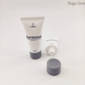 Envase cosmético personalizado de PE blanco de 30ml 50ml, tubo vacío para el cuidado de la piel con tapa de rosca para loción o crema. - Product Image 4
