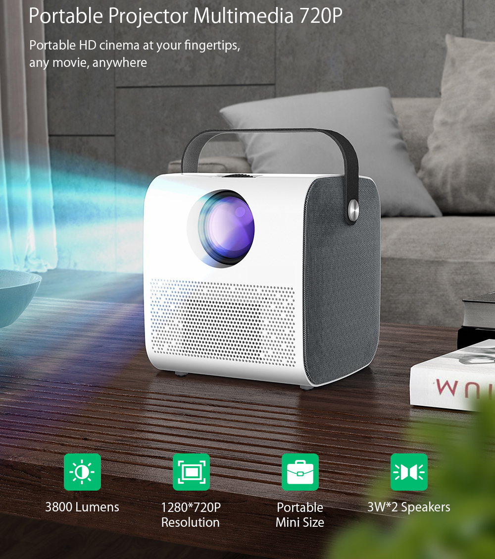 [M03 Livebroast+FREE 100INCH SCREEN] Hot Selling HD Mini Home Theater Factory OEM ODM Portable Simple HD Cinema Projector