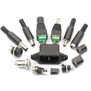 <b>12V</b> 3A 5.5x2.1mm DC Power Male <b>Plugs</b> Connector DC Power Socket Female Jack Screw Nut Panel Mount <b>Adapter</b> 5.5*2.1mm - Product Image 4