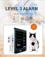Moniteur vétérinaire multiparamètres à écran tactile anti-défibrillation à double canal pour chiens de compagnie certifié CE classe II