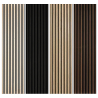 Panneaux muraux acoustiques en MDF de haute qualité KASARO lattes insonorisées pour chambre décoration murale intérieure en bois pour hôtels