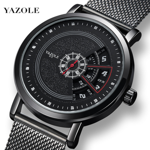 YAZOLE Đồng Hồ Đeo Tay Cổ Điển Dây Lưới Sang Trọng J 509 510 <span class=keywords><strong>511</strong></span> Đồng Hồ Thạch Anh Nam Bán Đồng Hồ Đeo Tay Giá Rẻ Reloj Bán Buôn - Product Image 6