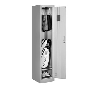 Waterproof School <b>Single</b> Door Golf Storage Lockers with Key Lock Metal Steel Construction Hanger & Wardrobe Cabinets - Product Image 2