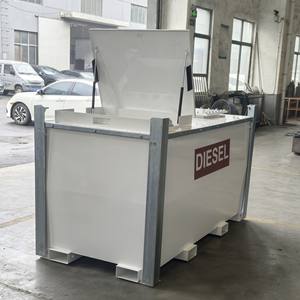 Tanque de Almacenamiento de Combustible de Acero al Carbono Industrial de 1000L, Doble Pared, para Diésel/Gasolina, con Bomba Eléctrica, Estación de Combustible Portátil Móvil - Product Image 1