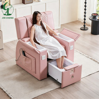 Fauteuil de relaxation et de beauté pour les pieds en éponge haute densité Jincheng, fauteuil de réparation des pieds sans tube, pompe à jet, fauteuil de réparation des ongles