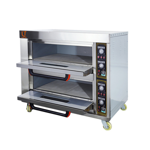 Nouveau modèle de tube chauffant à infrarouge lointain hôtel cuisine utiliser 2 <span class=keywords><strong>four</strong></span> à pont <span class=keywords><strong>four</strong></span> de cuisson commercial <span class=keywords><strong>four</strong></span> électrique pour la cuisson - Product Image 1